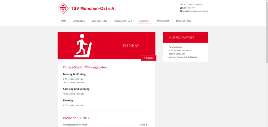 Fitnessstudio München Ost Tsv München-Ost